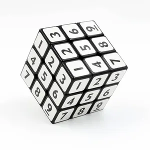 قطع لعبة تعليمية قطع متداخلة متداخلة متداخلة من Sudoku Cube Klotski 3x3 لعبة متداخلة سحرية مكعبات لعبة متعة رقمية للأطفال