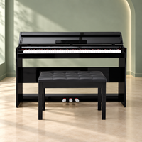 Meilleure vente : Clavier de piano numérique 88 touches, MIDI, 3 pédales, 800 sons, 128 rythmes, idéal pour débutants