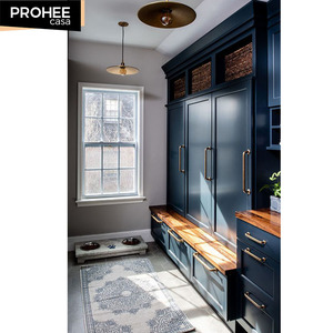 Armoires de salon sur mesure Armoire à chaussures en <span class=keywords><strong>bois</strong></span> massif avec portes et <span class=keywords><strong>banc</strong></span> - Product Image 2