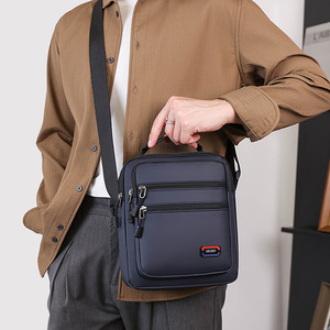 England Style <b>Nylon</b> Waterproof Durable Lightweight Zipper Closure Fashion <b>Crossbody</b> Sling <b>Bag</b> for Daily Outdoor - Product Image 4