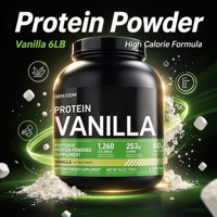 Poudre de protéines de lactosérum avec logo personnalisé, gain de masse, supplément nutritionnel sportif pour l'entraînement en salle de sport