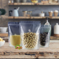 Sachets Doypack Translucides en Matériau MOPP Plaqué Aluminium, à Fond Plat, Recyclables, avec Fermeture Zip, pour Sucre, Noix, Graines et Aliments