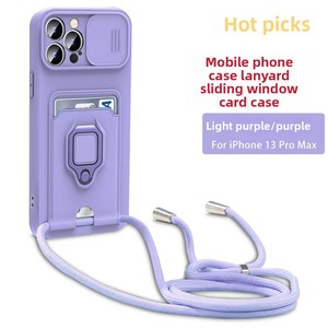 Coque de téléphone portable nouvelle conception très vendue pour <span class=keywords><strong>iPhone</strong></span> 17 Pro Max avec cordon et porte-cartes, étui de protection pour téléphone - Product Image 5