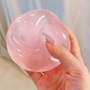 ของเล่นบีบมอลโทสสีชมพู โมจิ ของเล่นคลายเครียด ของเล่นสัมผัสนุ่ม ของเล่นจำลองมอลโทสใส ของเล่นบีบคลายเครียดแบบคืนตัวช้า - Product Image 5