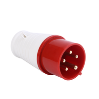 Fiche étanche industrielle Iec/Ce rouge à 5 broches 220-380V