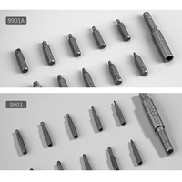 Extracteur de vis cassées 11 en 1, dévissage à filetage inversé, kit d'outils S2