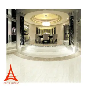 Foshan Factory Hotel Luxus Crema beige Große Travertin Stein optik Marmor Porzellan Boden-und Wandfliesen x mm
