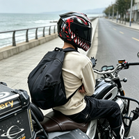 Sac à dos de moto imperméable de grande capacité en tissu Oxford 600D, adapté à la casque intégral, sac à dos de voyage pour moto