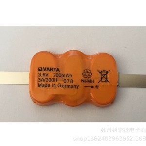 Batterie Varta Ni-Mh 3.6V 200mAh Fabriquée en Allemagne pour utilisation avec les contrôleurs logiques programmables (PLC) - Product Image 1