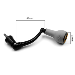 Poignée en fibre de carbone 66 mm TPE gris pour moulinets de pêche Penn 420ss 430ss - Product Image 5