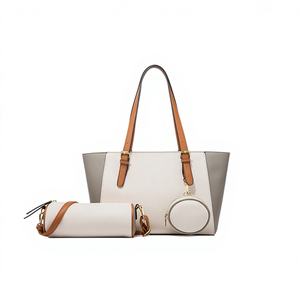 Nuevo Bolso Tote de PU Tres en Uno, Elegante y de Gran Capacidad, Diseño Simple, Se Puede Llevar en la Mano, al Hombro, Cruzado o Bajo el Brazo, para el Verano - Product Image 1