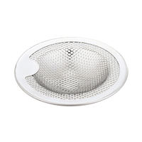 Panier égouttoir en maille d'acier inoxydable poli Sanico, moderne, pour évier de cuisine et salle de bain, filtre de vidange écologique, facile à nettoyer