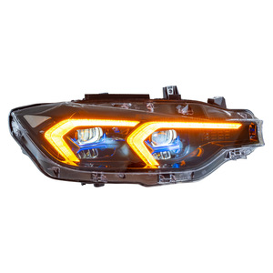 Conjunto de Luces LED DRL Tipo Ceja Azul Modificadas para F35, Serie 3 F30 13-18, Bombilla de Color 6000k, Nueva Condición, LED Ceja Azul - Product Image 2