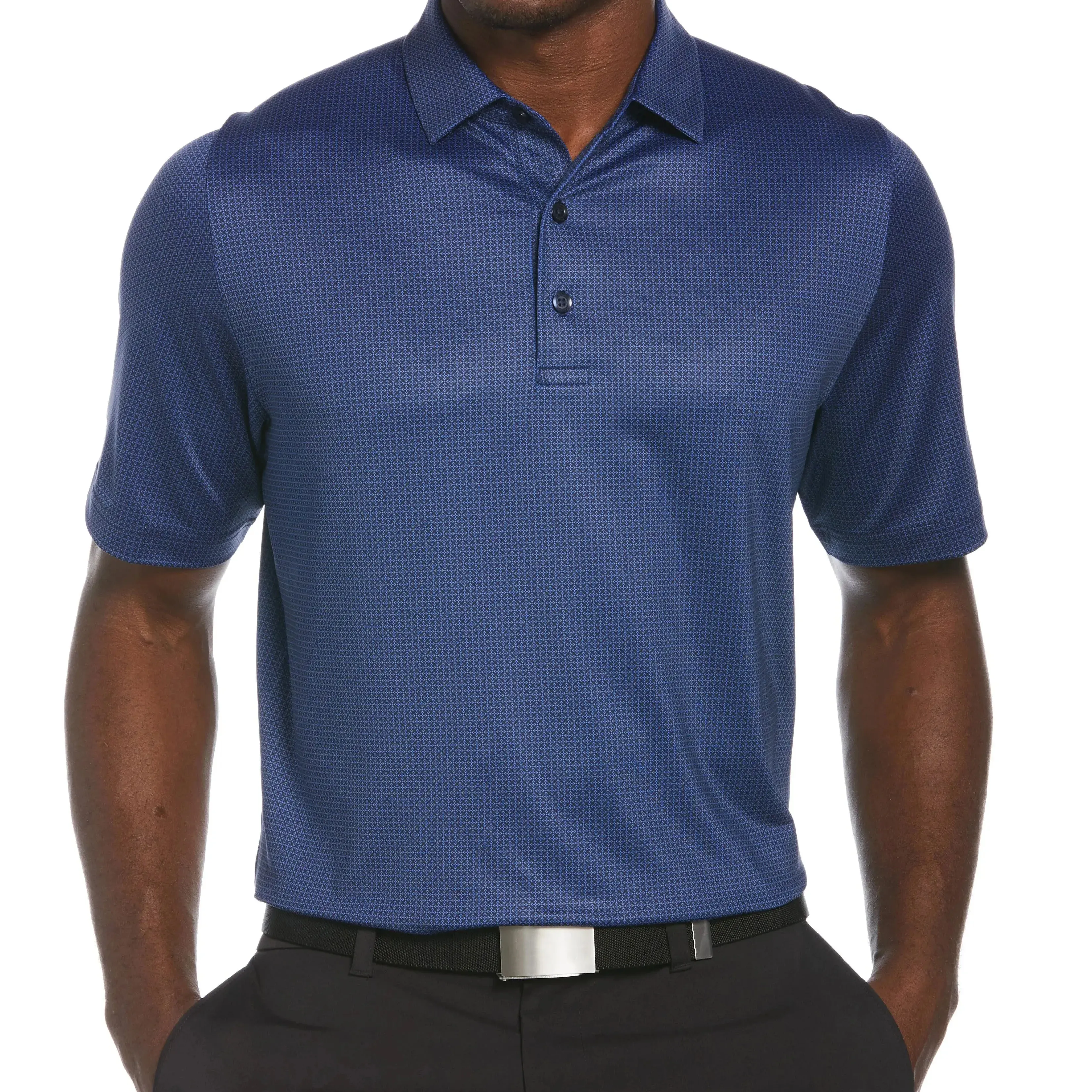 Camisa polo de golfe fantasia esportiva esportiva esportiva com listra camuflada spf50 Upf colorida para homens, roupa de lapela personalizável e atlética, fantasia marinha incrível