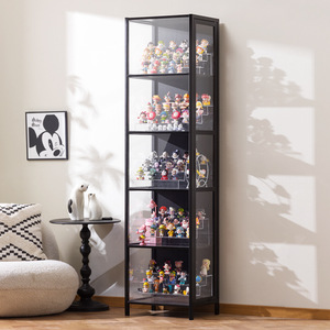 Armoire en acrylique en bambou de conception moderne faite à la main pour la maison salon produits cosmétiques et étagère de rangement d'affichage Lego - Product Image 4