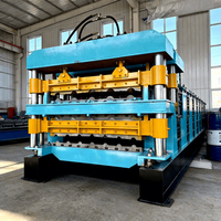 Máquina Automática de Conformado en Frío de Paneles de Techo de Tejas Glaseadas Modelo 820 Controlada por PLC y Máquina de Conformado de Rollos de Techo Corrugado