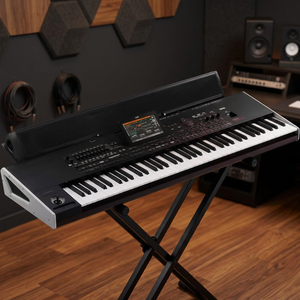 Clavier numérique arrangeur professionnel authentique DE ONE Pa4X 61 touches, piano droit avec planche sonore en bois massif et étui souple en ABS - Product Image 2