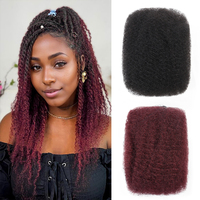 Extensions de cheveux humains 100% Originea, cheveux afro crépus en vrac pour micro-tresses, dreadlocks au crochet, tressage bohème, double trame