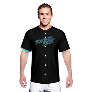 <span class=keywords><strong>Camiseta</strong></span> Deportiva Transpirable 100% Poliéster con Estampado por Transferencia de Calor, Franjas Negras, para Fanáticos del Béisbol, con Nombre y Número - Product Image 6
