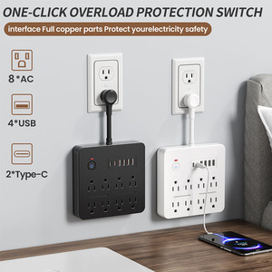 CY-08 chúng tôi tiêu chuẩn sạc Adapter tất cả trong 1 đa cổng điện dải hộ gia đình văn phòng du lịch 14 lỗ USB cắm ổ cắm - Product Image 5