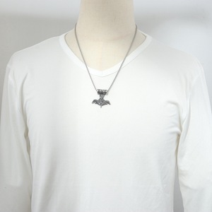 yunnique Thor Hammer Pendant Stainless Steel Viking Style Necklace Unisex Gift Jewelry - Product Image 3