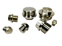 Bouchons hexagonaux externes SUS304 M17 pour raccords de plomberie, bouchon d'extrémité de tuyau pour climatiseur central, blocage de pipeline CVC, OEM MeiMing PEH3