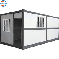 Maison modulaire préfabriquée de luxe WinFair China, conteneur pliable de 20 pieds pour camp de travail / dortoir de chantier