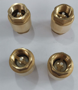 פליז פלסטיק ציר אור משקל כבד דגם dn40 dn100 1 3 אינץ '1/2 "קפיץ אנכי נדנדה החזרה ללא החזרה שסתום - Product Image 3