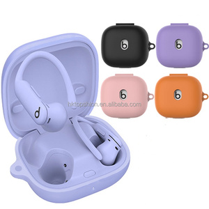 Estuche portátil <span class=keywords><strong>Powerbeats</strong></span> Pro2, protección de 360 ° Funda de silicona suave a prueba de golpes con llavero para <span class=keywords><strong>Beats</strong></span> <span class=keywords><strong>Powerbeats</strong></span> <span class=keywords><strong>Pro</strong></span> 2 Estuche - Product Image 1