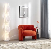 Canapé simple moderne de luxe, durable et doux pour balcon, fauteuil inclinable incurvé pour réception d'hôtel, salon de villégiature, salon