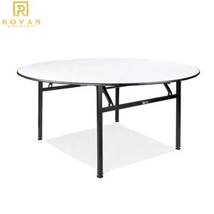 طاولات مأدبة مستديرة بالجملة، طاولة وكرسي قابلان للطي من الألومنيوم - Product Image 3