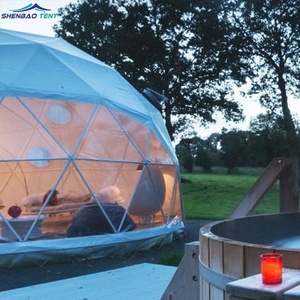 Tenda Geodetica Portatile in Acciaio per Feste, <span class=keywords><strong>Serra</strong></span> <span class=keywords><strong>da</strong></span> <span class=keywords><strong>Giardino</strong></span> in PVC, <span class=keywords><strong>Igloo</strong></span> <span class=keywords><strong>da</strong></span> 6M per Glamping - Product Image 5