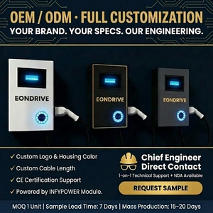สถานีชาร์จรถยนต์ไฟฟ้าแบบติดผนัง OCPP1.6 IP54 กำลังไฟ 7kW พร้อมเต้ารับ CCS2 และ GBT สำหรับการชาร์จรถยนต์ไฟฟ้า - Product Image 3