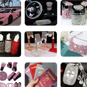 Oleeya 24*40cm Crystal and AB Crystal Rhinestones Trimming Hot Fix Rhinestone Mesh Sheet for Hot Fix Custom Self Adhesive Sheet - Product Image 6