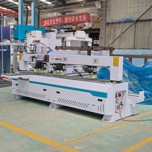 Chế biến gỗ đa trục chính đầy đủ tự động 4 cọc gỗ cửa khóa bản lề khoan nhàm chán CNC bên lỗ khoan khía máy - Product Image 4