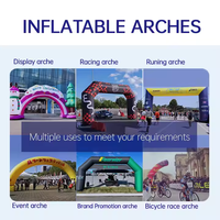 Arche d'entrée gonflable publicitaire extérieure imperméable de qualité supérieure avec logo imprimé et tailles personnalisées
