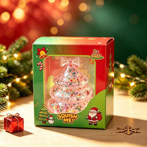 Jouet d'arbre de Noël souple en maltose à rebond lent, jouet sensoriel anti-stress pour enfants, cadeau de vacances - Product Image 6