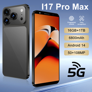 Nuevo <span class=keywords><strong>Lanzamiento</strong></span> 2025: Teléfono Inteligente I17 <span class=keywords><strong>Pro</strong></span> <span class=keywords><strong>Max</strong></span> 5G, Original, Doble SIM, Procesador MTK, Pantalla HD para Juegos, Versión Global - Product Image 2