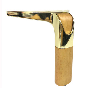 <span class=keywords><strong>Piedini</strong></span> ovali <span class=keywords><strong>in</strong></span> <span class=keywords><strong>legno</strong></span> con punte antiscivolo trasparenti e Hardware nero opaco - Product Image 3