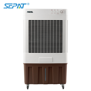 Ventilateur de refroidissement évaporatif mobile portable alimenté par énergie solaire rechargeable pour <span class=keywords><strong>garage</strong></span> extérieur, pièce commerciale, avec réservoir d'eau de 40L - Product Image 3