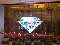 Pantalla LED Transparente de Aluminio Fundido Ligero, Pantalla Multimedia Curva de Vidrio para Publicidad en Centros Comerciales Grandes