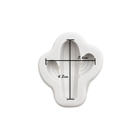 XGY-234 3d Kaktus geformte dekorative Silikon-Fondant-Form für Kuchen-Dekoration Silikon wieder geborene Puppen form Benutzer definierte Silikon-Backform