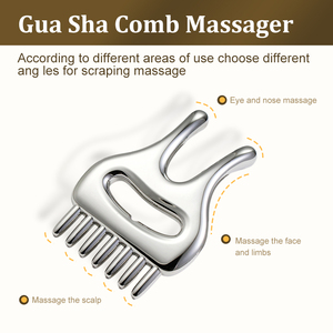 New Design Durable Zinc Alloy Gua Sha Tools Health Preservation Body Massage Manual-<b>Wired</b> <b>Control</b> Relieve Headaches Massage - Product Image 6