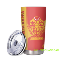 Gobelet isotherme personnalisable OES Sororities 20oz en acier inoxydable, tasse à café de voyage avec couvercle, logo personnalisé
