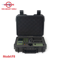 Détecteur anti-drone portable F8, portée de 1 km, analyseur de signal OFDM/FM avec détection de direction