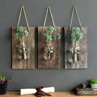 Vaso de parede hidropônico suspenso, decoração caseira, plantas verdes, vaso de parede