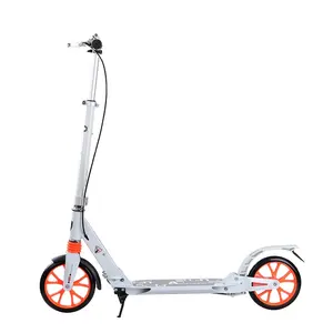 2024新款热卖低价城市踢踏车双200毫米pu轮滑板车成人踏板