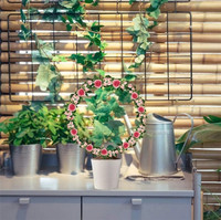 Plantes en pot grimpantes en forme de cœur, fait à la main, Support de plantes de jardin, de légumes, en métal, en forme de cœur, rond, DIY, bricolage
