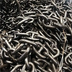Chaîne de dragage marine en acier noir peint, à maillons soudés et sans maillons, grade U1 U2 U3, chaîne d'ancrage en zinc, chaîne à maillons ouverts, marine - Product Image 6