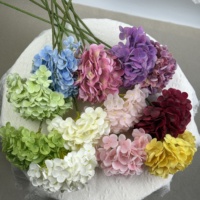 Hydrangeas artificiels en latex à toucher réel, très demandés, vente en gros pour événements et mariages, fleurs artificielles